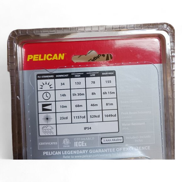 Pelican 2765 Yellow 155 Lumens LED Head Lamp Hands Free Industrial Flashlight - Picture 6 of 14